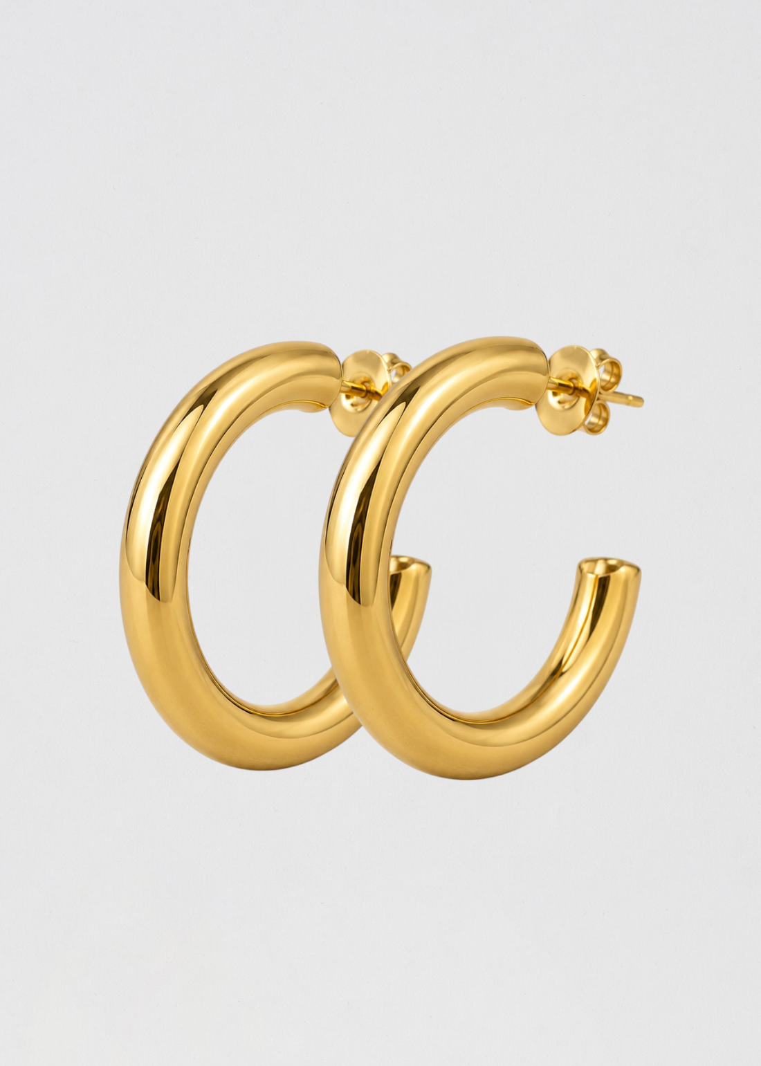 Pendientes Dorados Aros Favoritos De La Boss