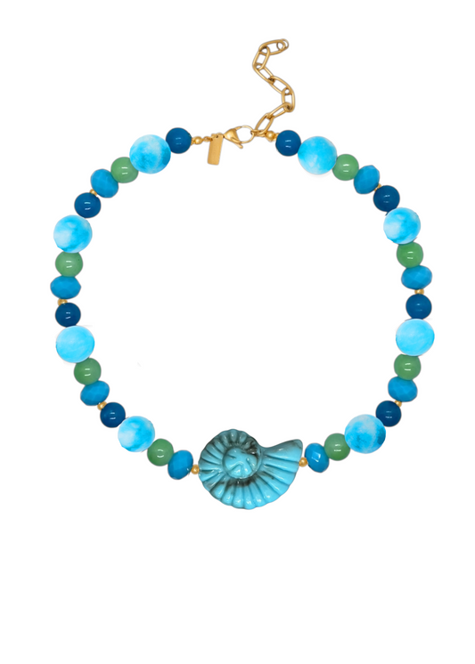 Collar Fresco En Azules