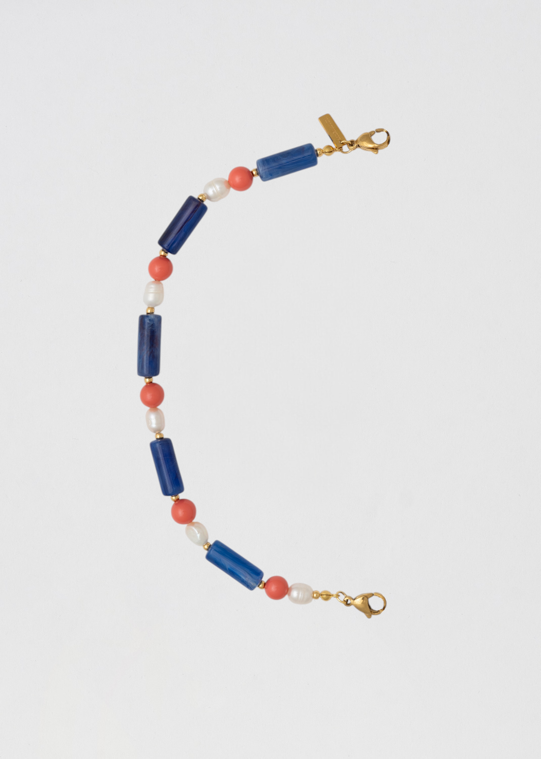 Mitad Cadena Azul Y Coral Lenguaje Del Mar