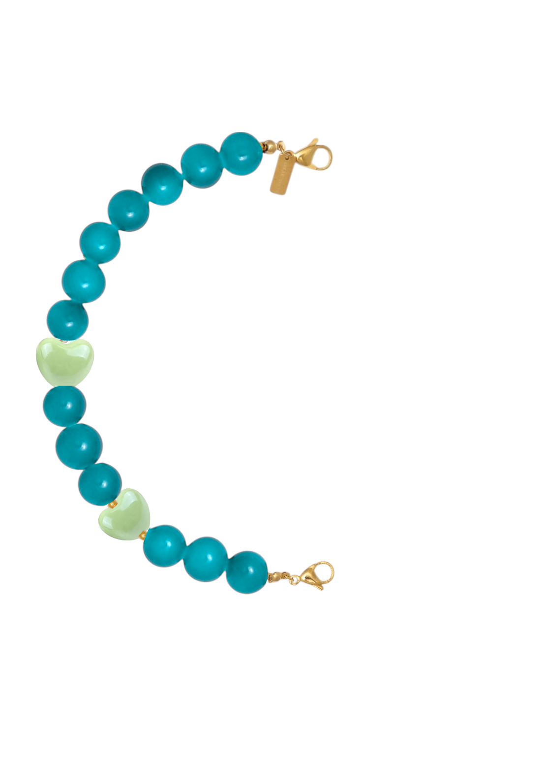 Mitad Cadena Ocean Love Turquesa Oscuro