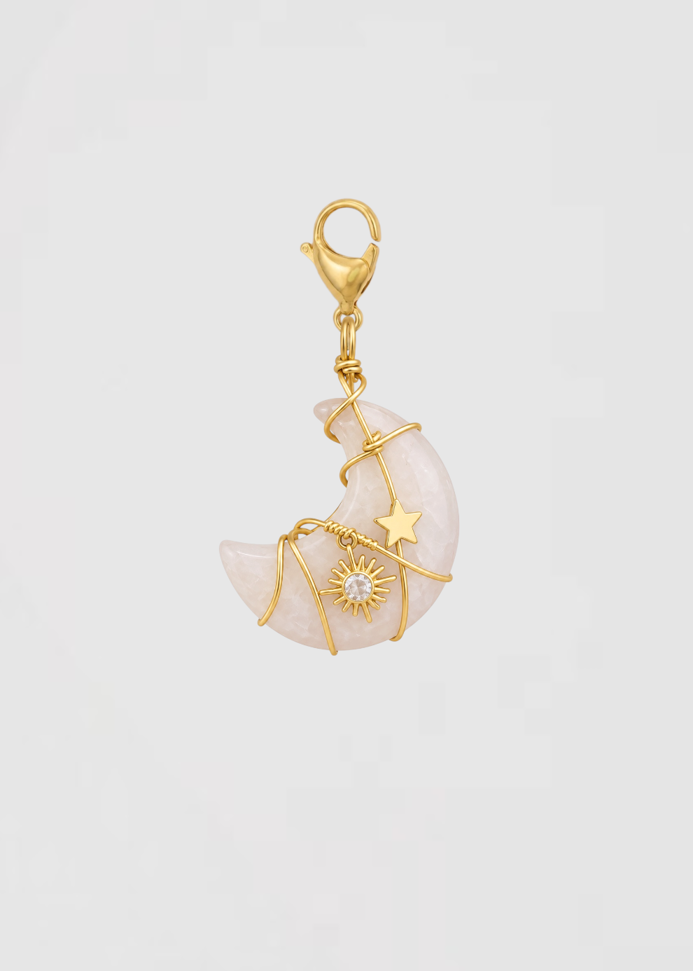 Charm Luna De Cuarzo Creciente