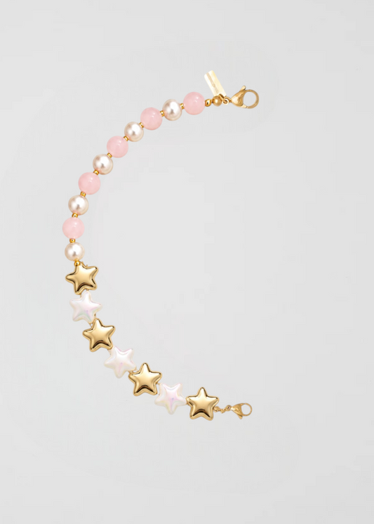 Preventa Mitad Cadena El Cielo Mitad El Mar Rosa En La Puesta De Sol