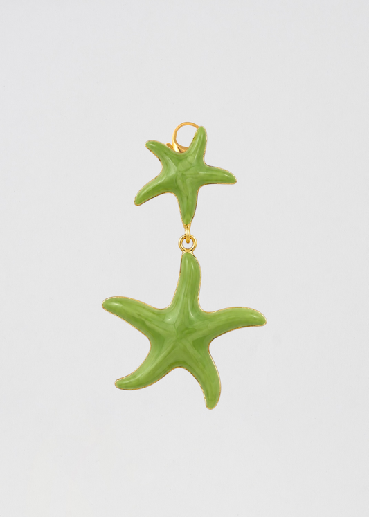 Charm Doble Estrella Verde