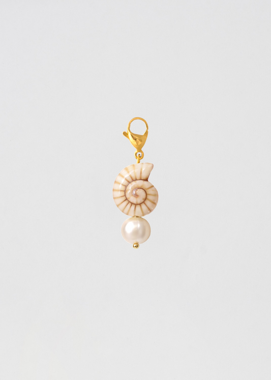 Charm Barra Perla Beige Hueso Concha
