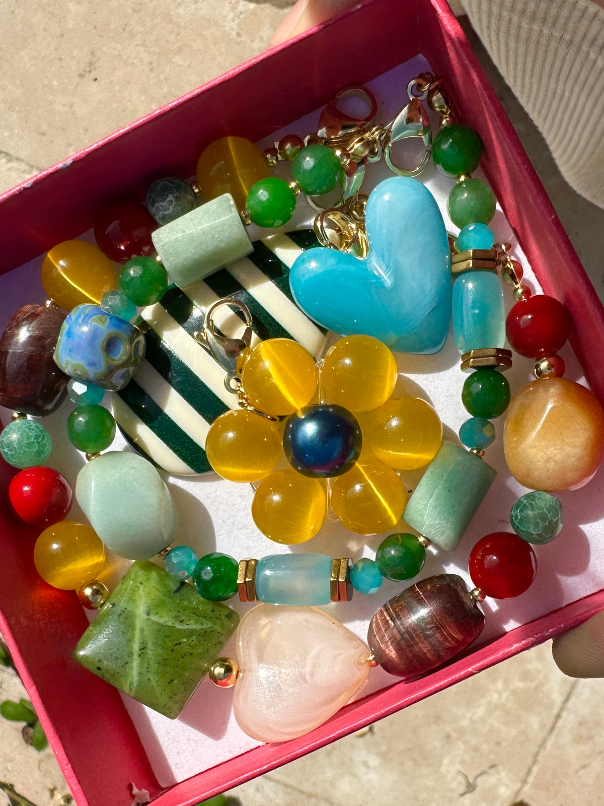 Charm Obsesionada Con Las Rayas Base Fav De La Boss Verde Y Marfil