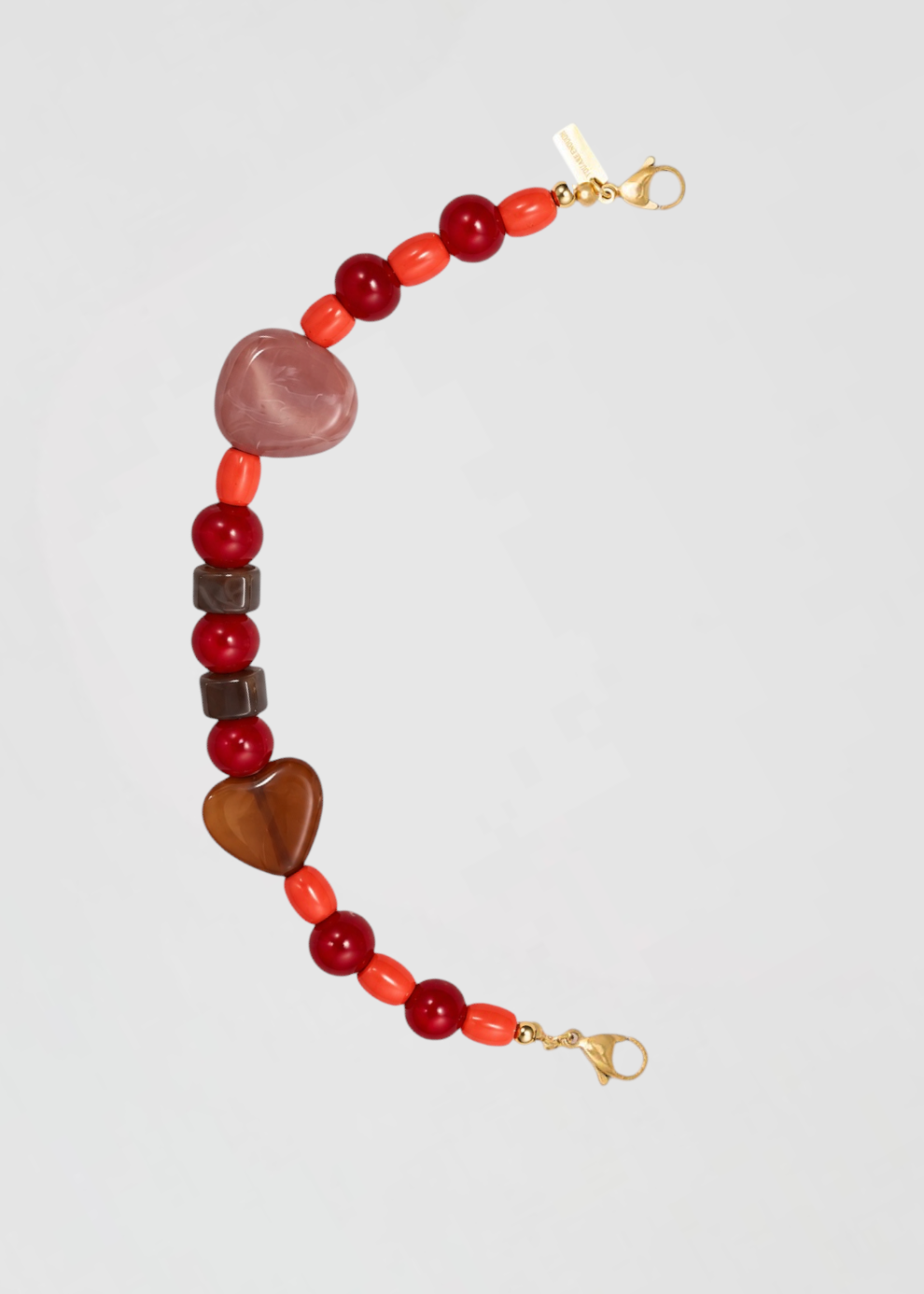 Mitad Cadena Doble Uso Marrones, Rosas Nude, Naranjas y Rojos Es Tu Paleta