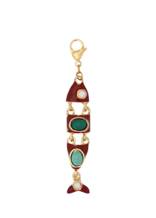 Charm Pez Con Movimiento Rojo