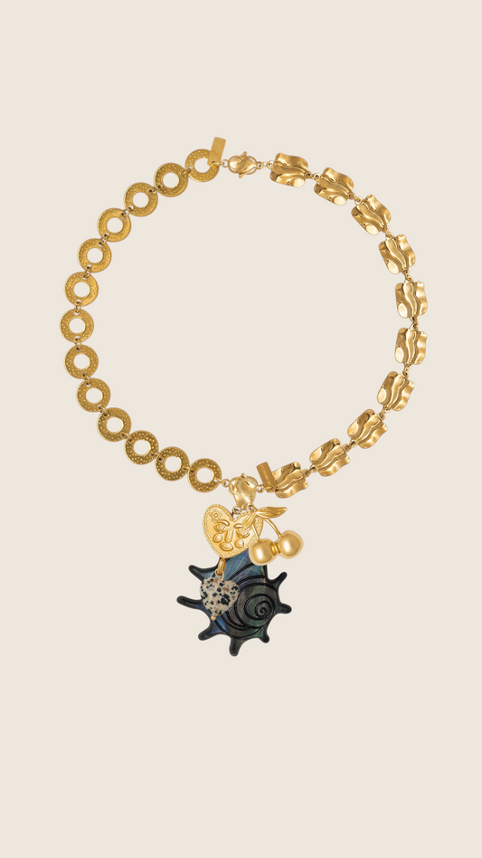 Media Cadena Eslabón Plano Martillado