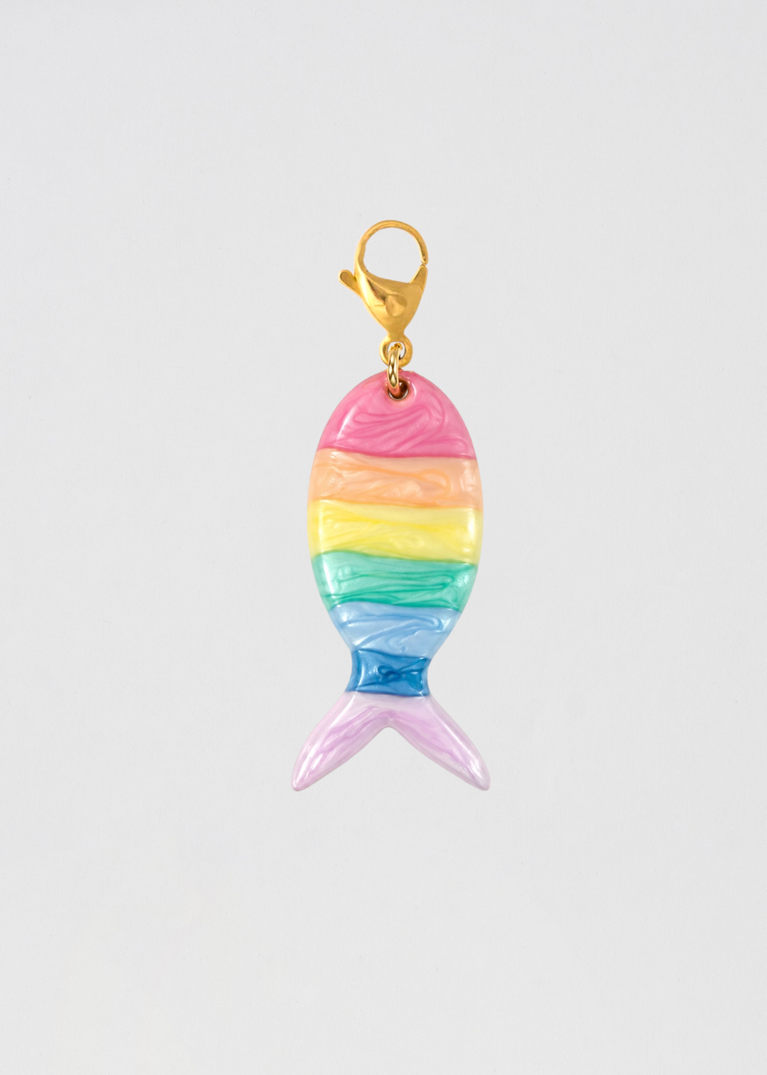 Charm Pez A Rayas Pastel