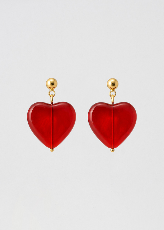 Pendientes Corazón Rojo Los Necesitas