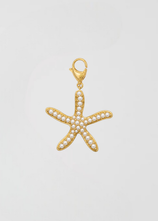 Charm Estrella Con Perlitas
