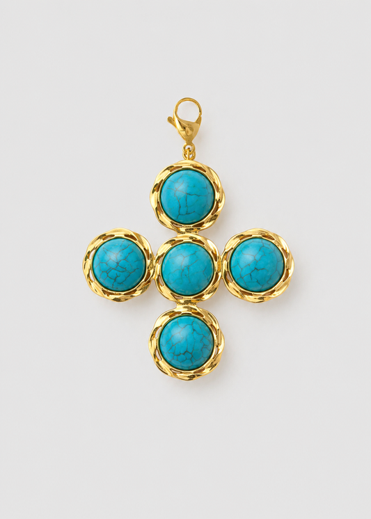 Charm Cruz Turquesa