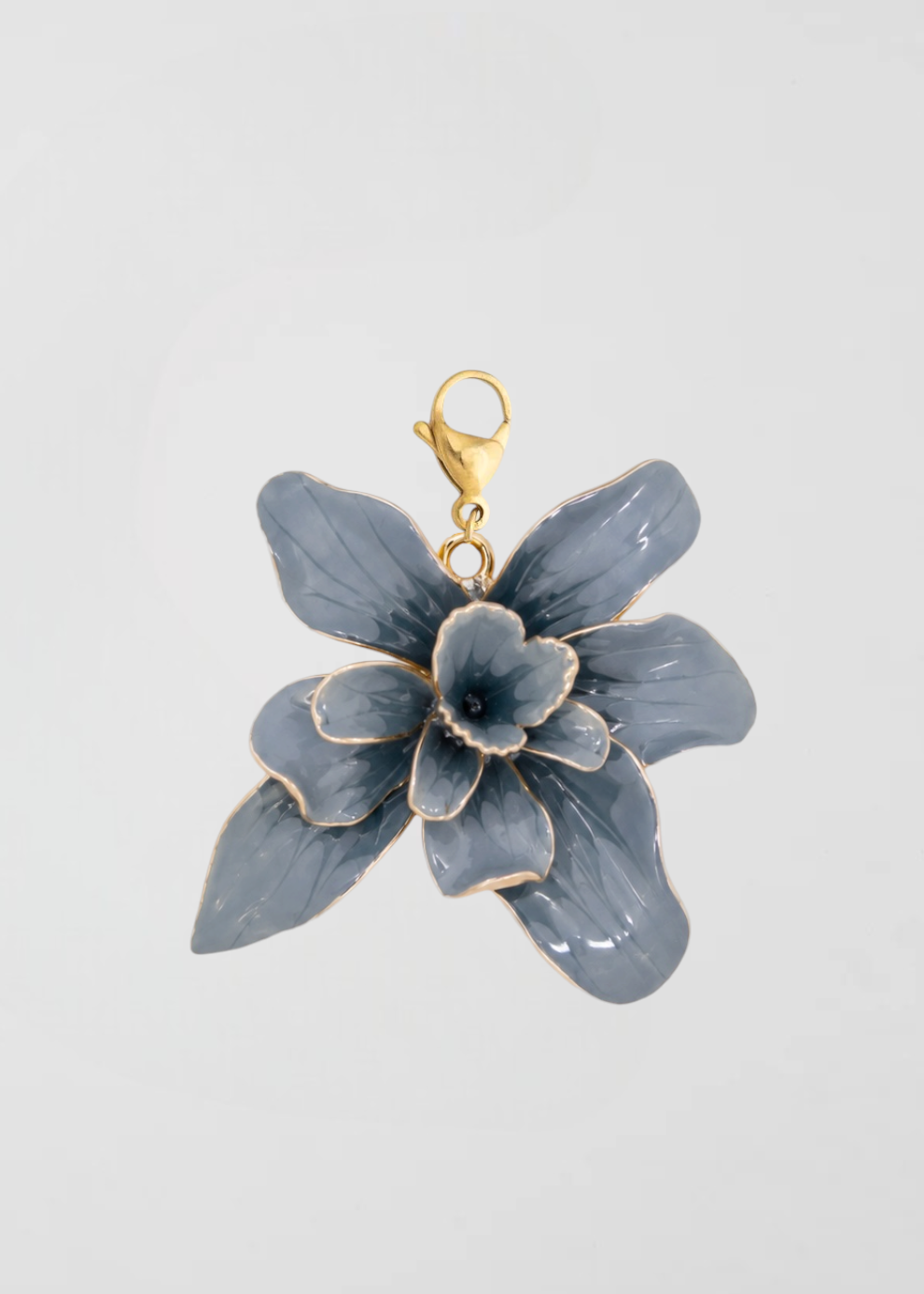 Charm Flor Única Azul Ducado Imponente