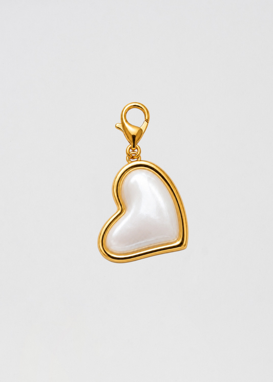 Charm Corazón Perla