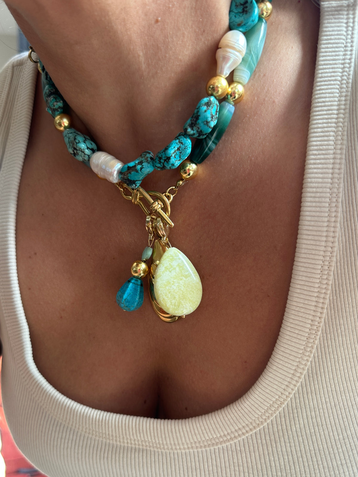 Collar Agatas Especiales De La Boss Edición Limitada