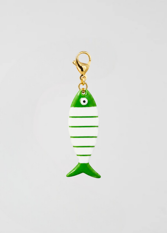 Charm Pez A Rayas Verde