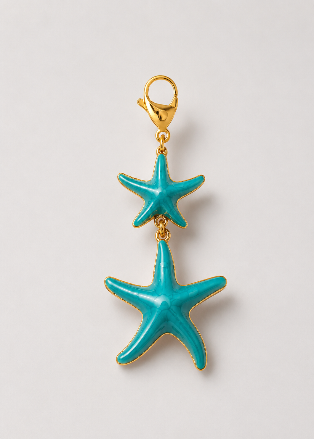 Charm Estrellas De Mar En Movimiento Turquesa