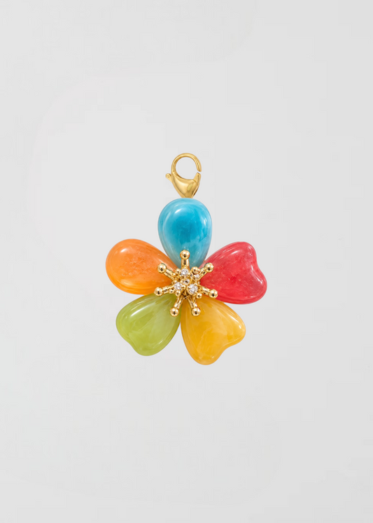 Charm Flor Multicolor Pétalos Especiales Y Únicos