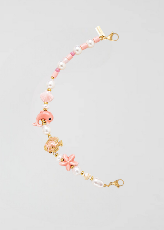 Mitad Cadena Pink and Fish