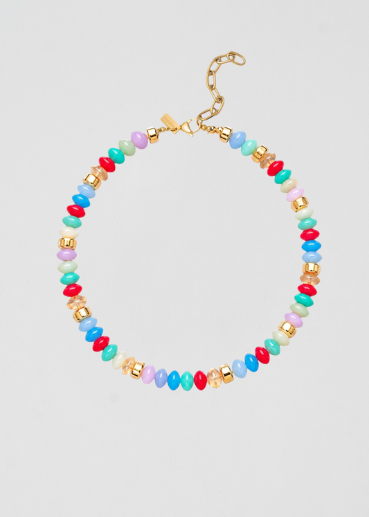 Collar Rondelle Arcoíris Suave Favoritismo De La Boss