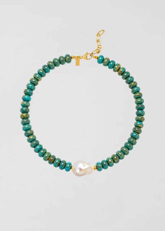 Preventa Collar Piedras Semipreciosas Rondelle Turquesa Especial