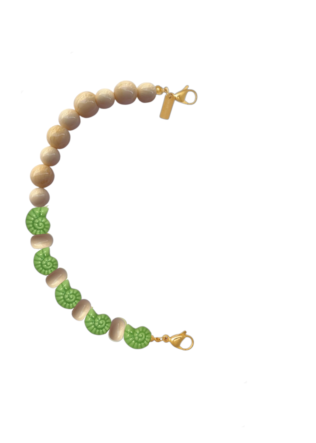 Mitad Cadena Shell Verde