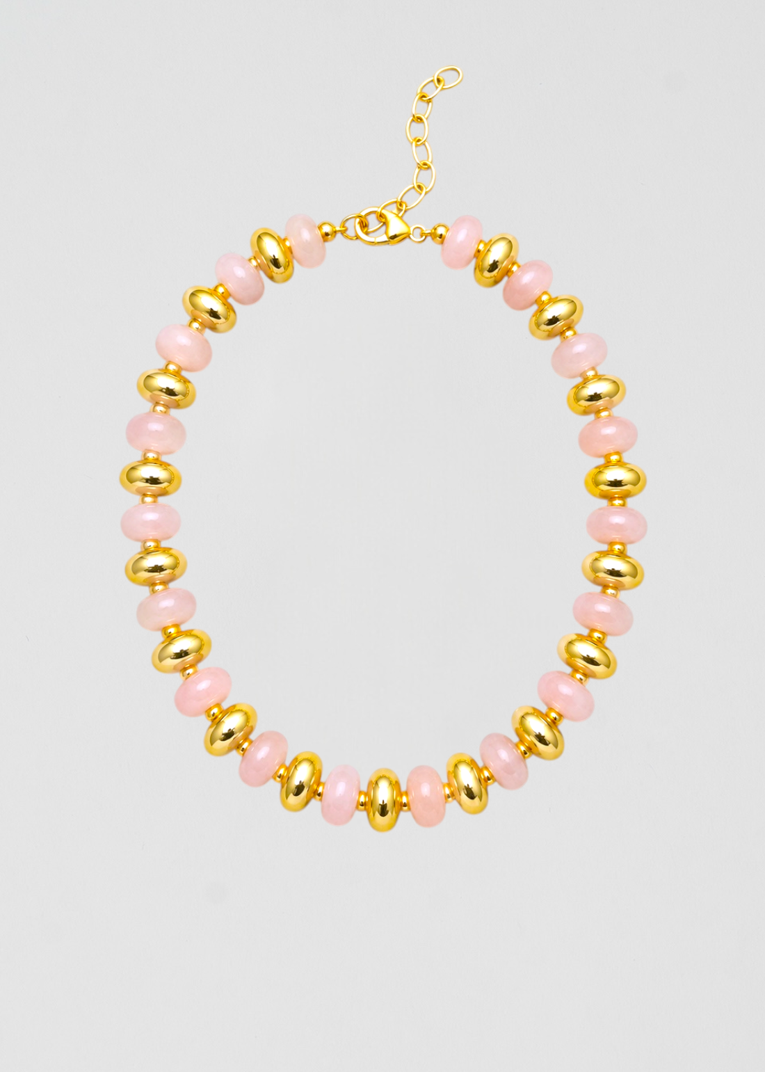 Collar Rondelle Rosa Bebé Impresiona Al Verlo