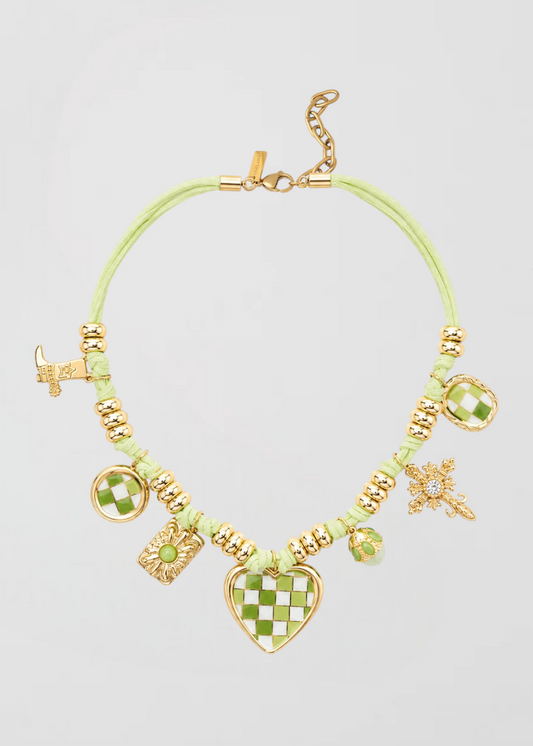 Collar Especial Verde Ideal Para Hacer Capas