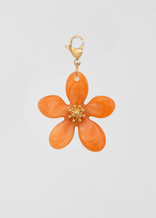 Charm Flor Bonita Naranja