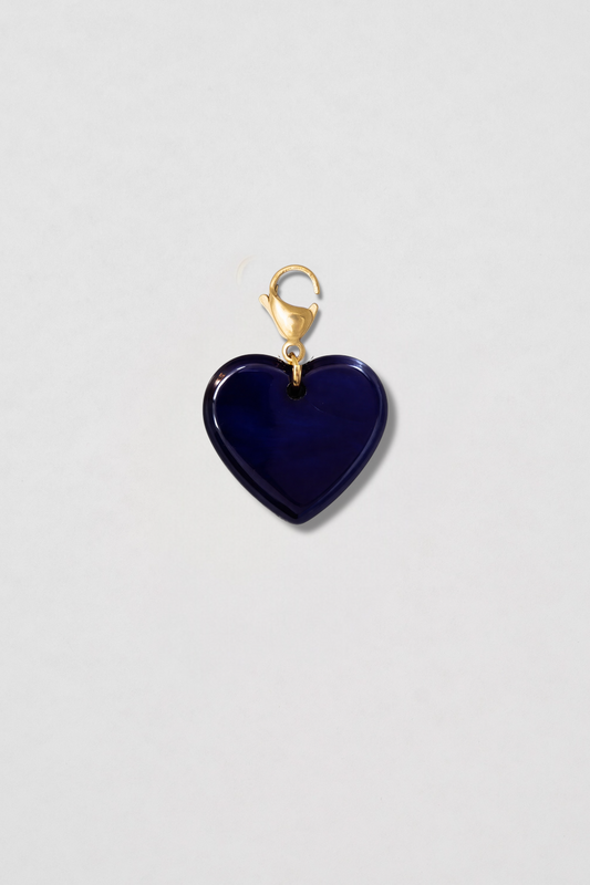 Charm Corazón Azul Marino