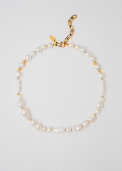 Collar Perlas Barrocas Irregulares Fino El Básico Que Necesitábamos