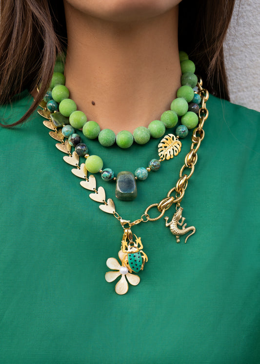 Charm Escarabajo De Mi Suerte Verde