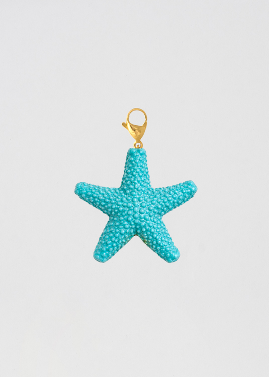 Charm Estrella De Mar Turquesa Pequeña