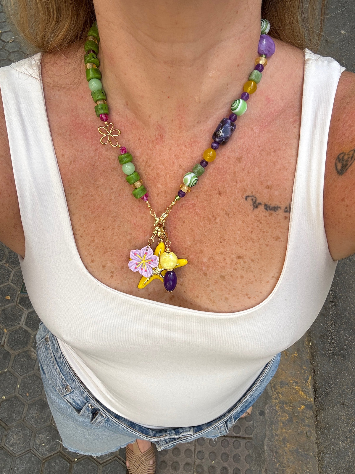 Mitad Cadena Colores Trendy