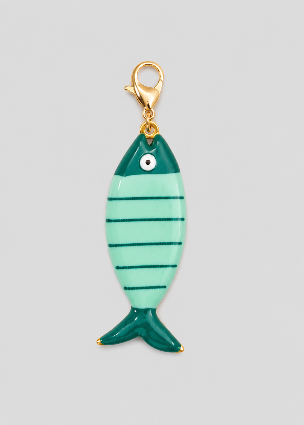 Charm Pez A Rayas Turquesa