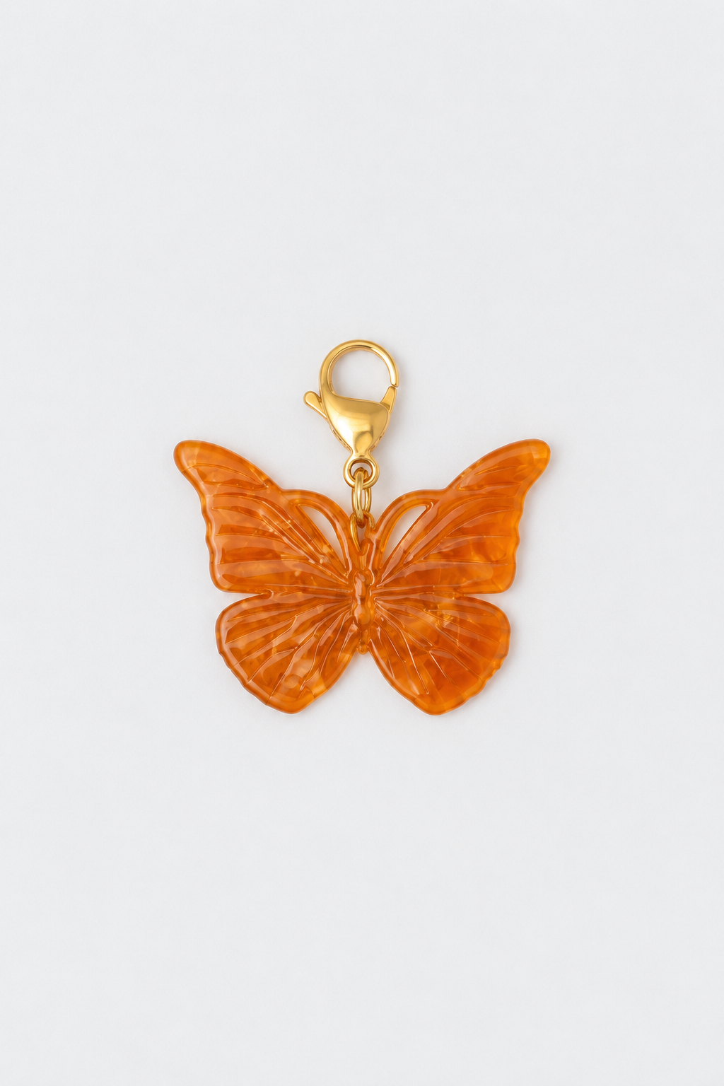 Charm Mariposa Naranja Mediana