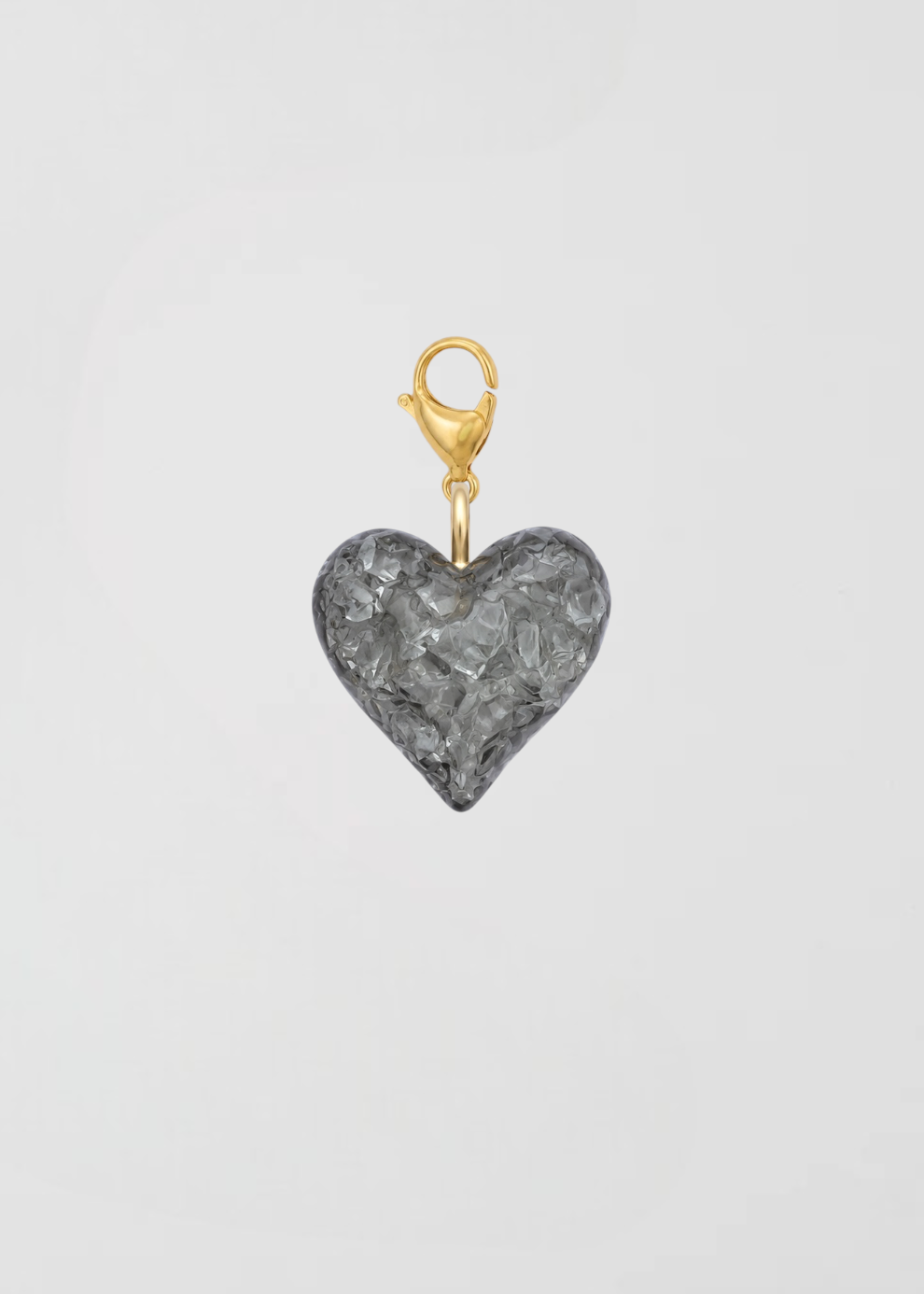 Charm Corazón Imperfecto Negro