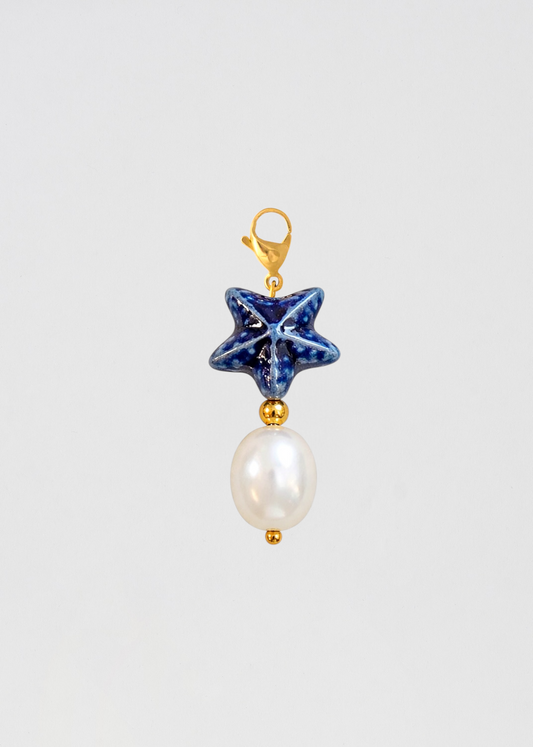 Charm Barra Perla Azul Estrella