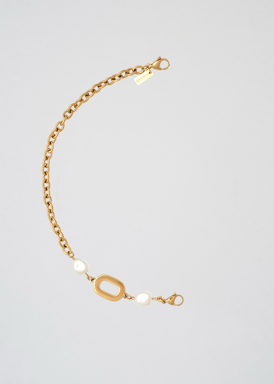 Mitad Cadena Fina Apliques