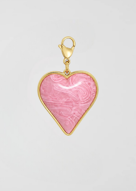 Charm Corazón Rosa Pastel