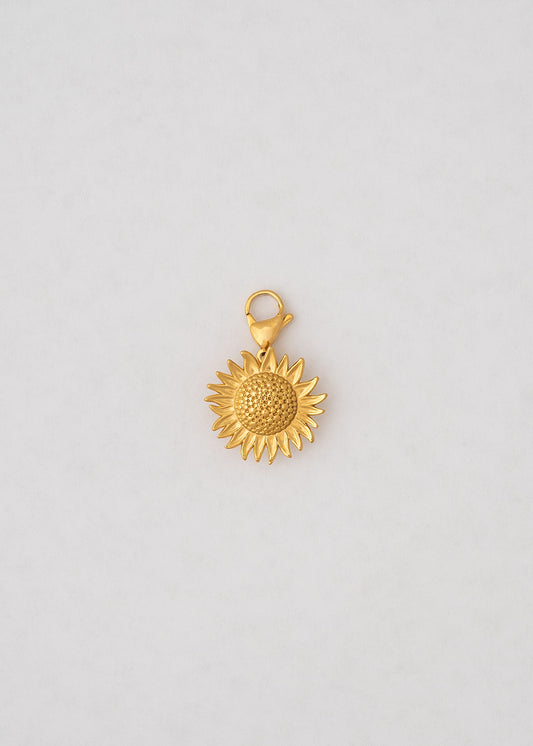 Charm Girasol Dorado Tan Cute
