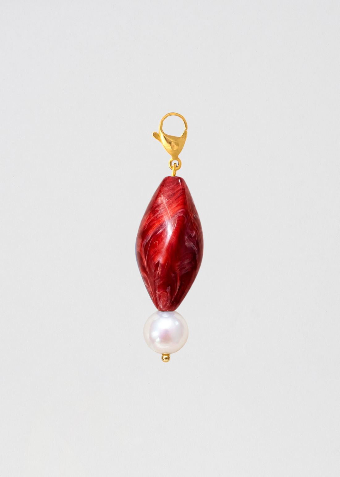 Charm Barra Espiral Roja