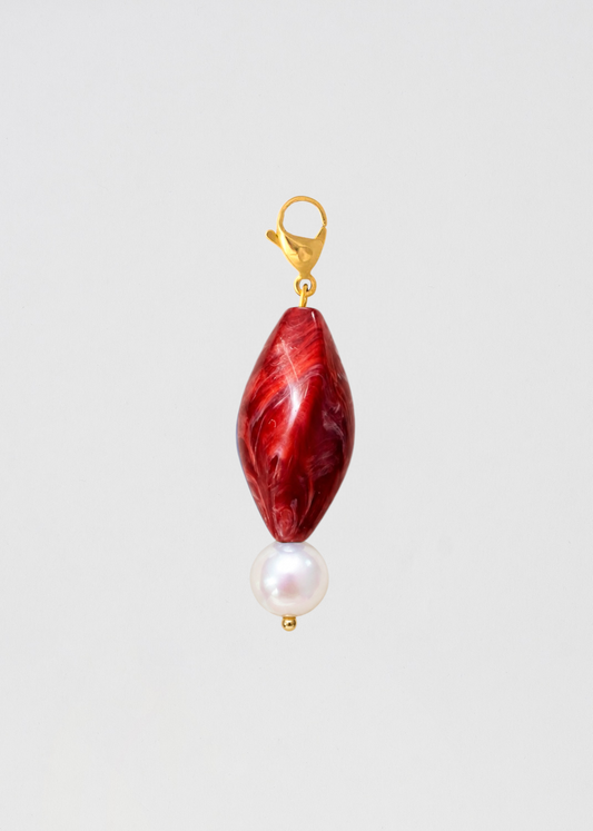 Charm Barra Espiral Roja