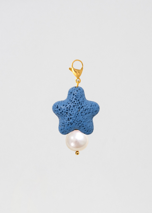 Charm Barra Perla Azul Estrella