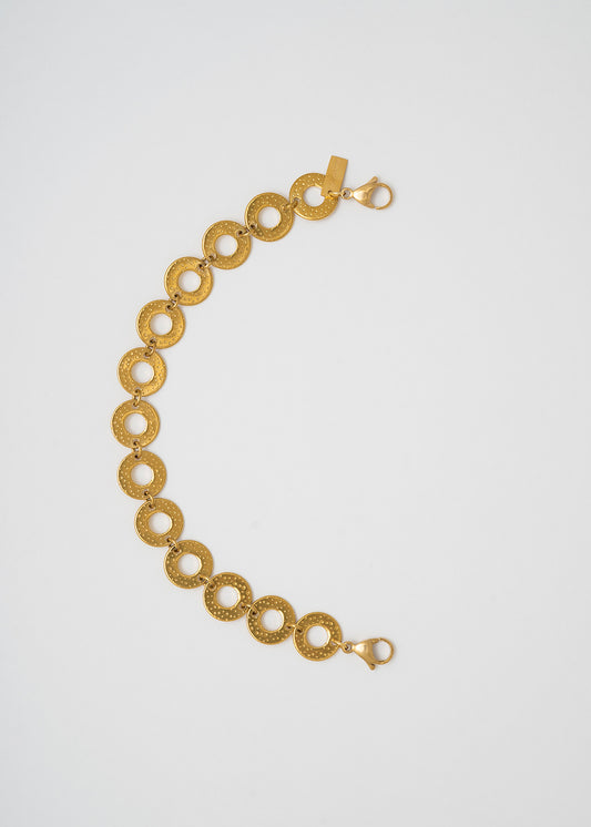 Media Cadena Eslabón Plano Martillado