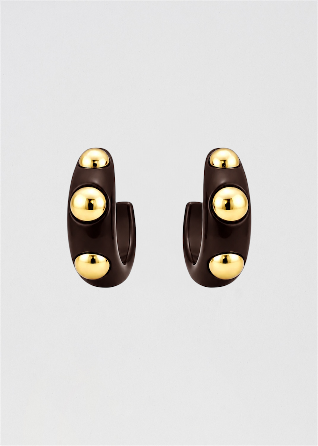 Pendientes Aros Favorecedores Marrón