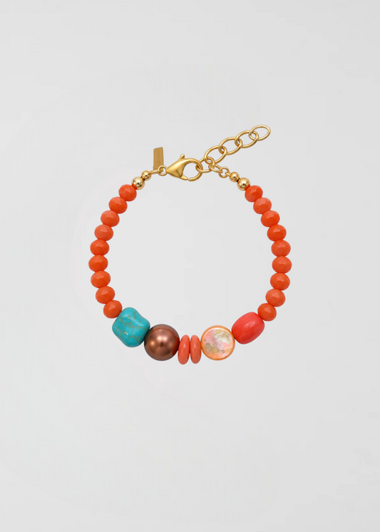 Pulsera Coral Con Colores De La Temporada