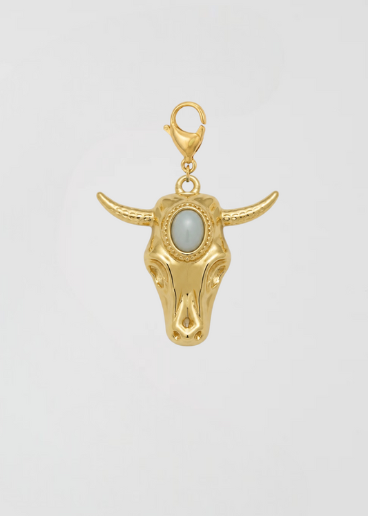 Charm Búfalo De La Suerte Celeste