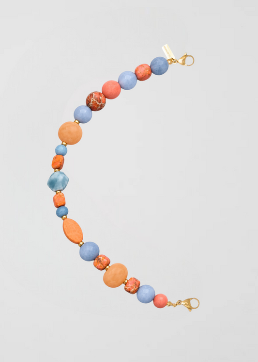 Mitad Cadena Celeste Y Naranja