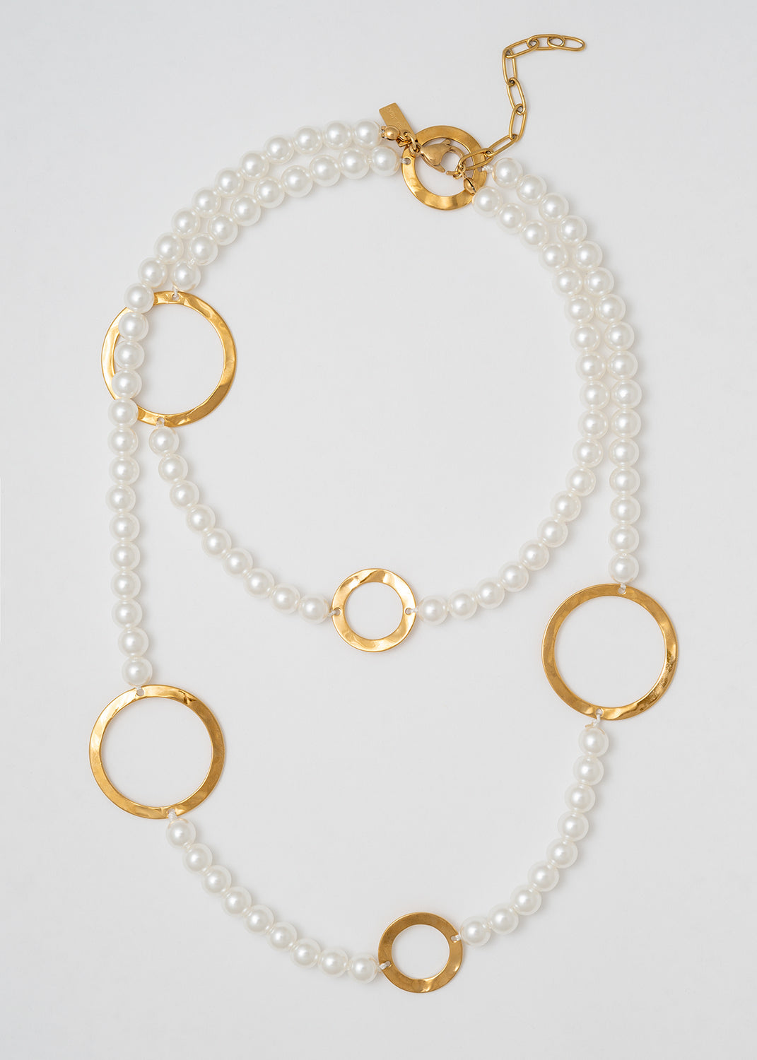 Cadena Fina I Love An Elegant Look Double Perlas